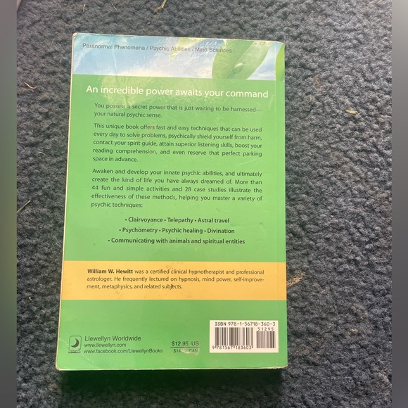 Book Psychic Development for Beginners by William W. Hewitt Telepathy Spiritual - Picture 2 of 2